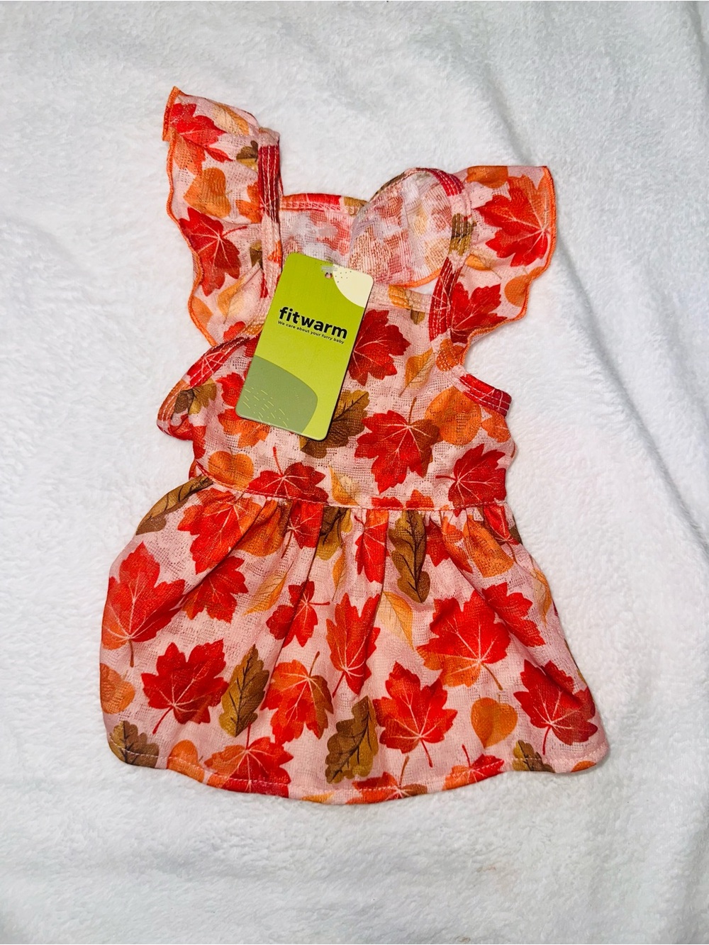 NEW FITWARM MAPLE RUFFLE DOG DRESS - Picture 8 of 9